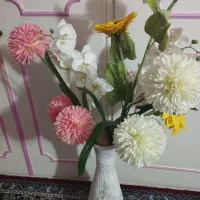 گل و گلدان مصنوعی بسیار زیبا و شیک و نونو|گل مصنوعی|قزوین, |دیوار