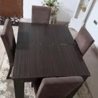 میز غذاخوری 4نفره تبدیل میشه به 6نفره