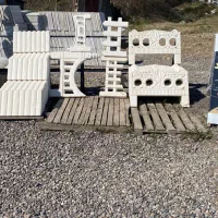 نرده جدول باغچه چمن محوطه سازی موزاییک واش بتن|مصالح و تجهیزات ساختمان|گوراب زرمیخ, |دیوار