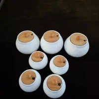 جا ادویه ای  بانکه سرامیک و چوبی