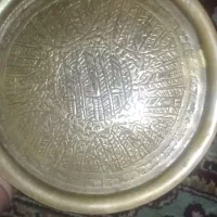 سینی قلمه کاری شده مسی
