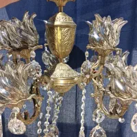 یک جفت لوستر برنز سنگین قدیمی|لوستر و چراغ آویز|تبریز, |دیوار