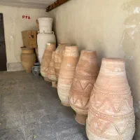 ۹ گلدان سفالی سایز بزرگ