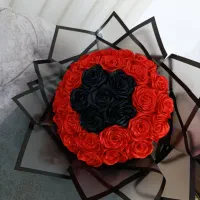 دسته گل روبانی