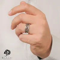 انگشتر سایز ۶۲ - ۱۰.۵ نقره مردانه