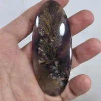 عقیق شجر بهاری زمینه سوسنی کلکسیونی قواره