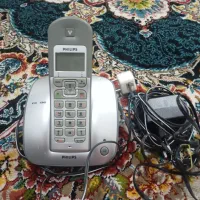 دوتا تلفن بیسیم سالم قرمز سالم