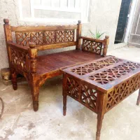 مبل سه نفره چوبی(تولیدی)