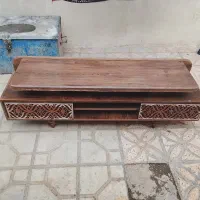 فروش زیر تلویزیونی چوبی