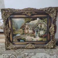 تابلو فرش زیبا خوش نقشه دوعدد|تابلو فرش|قرچک, داوود آباد|دیوار