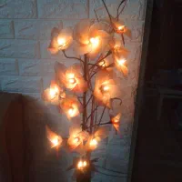 آباژور تزئینی و دو شمعدان قدیمی