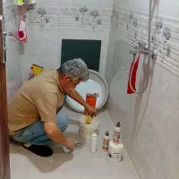 بند گشی درز کاشی حمام و سرویس باپودر نانو جهان