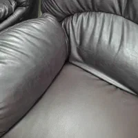 مبل پفکی چرم|مبلمان خانگی و میز عسلی|آبیک, |دیوار