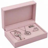 ست زنانه ساعت. انگشتر و گردنبند