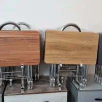 میز عسلی تاشو پایه فلزی صفحه بزرگ چمدونی 4 تایی|مبلمان خانگی و میز عسلی|خمینیشهر, |دیوار