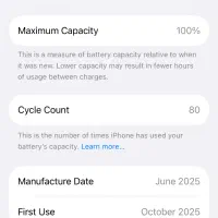 گوشی ایفون 16 نرمال-باتری 100