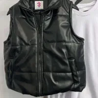 پافر چرم مشکی