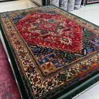 فرش۷۰۰شانه۲۵۵۰تراکم لاکی قجری قرمز ضخیم|فرش|خرمآباد, |دیوار