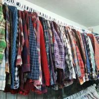 پیرآهن اورجینال استوک  چهاخونه پشمی و کتان