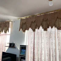پرده حریر ترک و آستر|پرده، رانر، رومیزی|اصفهان, شفق|دیوار