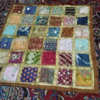 رومیزی سنتی سوزن دوزی ۴۰ تیکه هندی|کلکسیون اشیاء عتیقه|شاهین‌شهر, شهرک گلدیس|دیوار