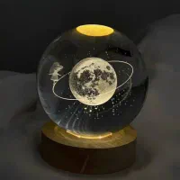 گوی کریستالی چراغ خواب نَشکَن و زیبا|چراغ خواب و آباژور|مشهد, امیریه|دیوار