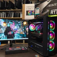 کیس گیمینگ حرفه ای نسل۱۳ monitor 27 RTX 2080 super