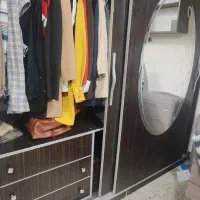 ست کمد لباس جادار (چوب گردو)