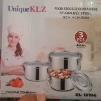 ظرف غذای ۳ عددی استیل قفل دار یونیک ظرف نگهدارنده|حراج|سنندج, |دیوار