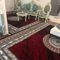 فرش نقشه ورساچه مشکی لاکی ۱۲ - ۹ - ۶ متری نو|فرش|دلیجان, |دیوار