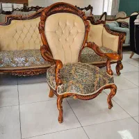 مبلمان کلاسیک 9نفره مدل گندمی