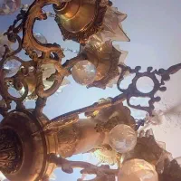 لوستر برنز۱۰شعله|لوستر و چراغ آویز|پاکدشت, حصار امیر|دیوار