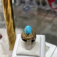 انگشتر فیروزه نیشابوری خوش طبع و رنگ