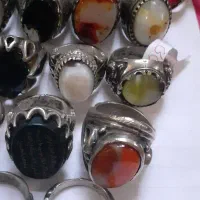 ۲۰عدد انگشتر با سنگ اصل و معدنی|جواهرات|خمین, |دیوار