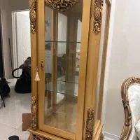 ویترین چوبی دارای سه طبقه شیشه ای|بوفه، ویترین، کنسول|تهران, آهنگ|دیوار