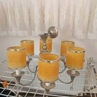 لوستر ۶شاخه تیتانیوم خارجی