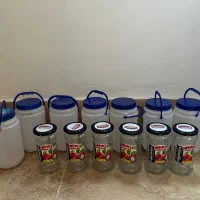 دبه ماست،شیشه خالی،دبه خالی