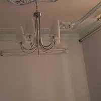 لوستر ۵ شاخه استیل