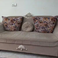 مبل راحتی هفت نفره وسه تا عسلی