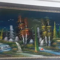 تابلوی منظره‌ زیبا در حد نو