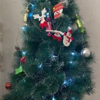 درخت کریسمس سوزنی سبز نوک برفی ۱۸۰سانت