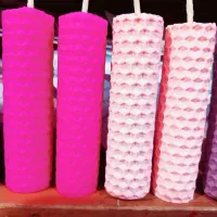 شمع موم عسلی