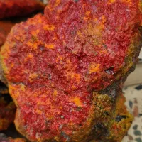 سنگ سینابر دارای جیوه قرمز|آرایشی، بهداشتی، درمانی|تخت سلیمان, |دیوار