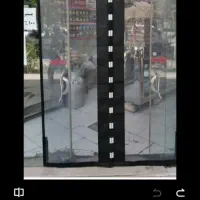 پرده جلو مغازه پلاستیک شفاف