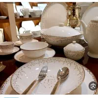 سرویس چینی بن چاینا استخوانی نو ۱۸ نفره ، جهیزیه