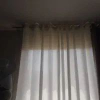 پرده حریر شاین همراه با دو تا دستک پانچ
