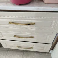 تخت براق با تشک و کابینت ممبران و مات دست دوم|تخت و سرویس خواب|قم, نوبهار|دیوار