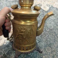 سماور برنجی زغالی