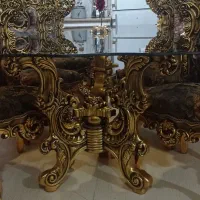 فروش مبل ۹نفره سلطنتی به همراه غذاخوری شیک ۸نفره|مبلمان خانگی و میز عسلی|لواسان, |دیوار