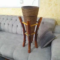 گلدان چوبی